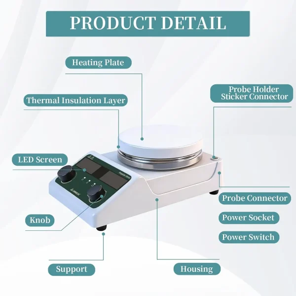 LHS-300 Magnetic Stirrer Hot Plate with Probe