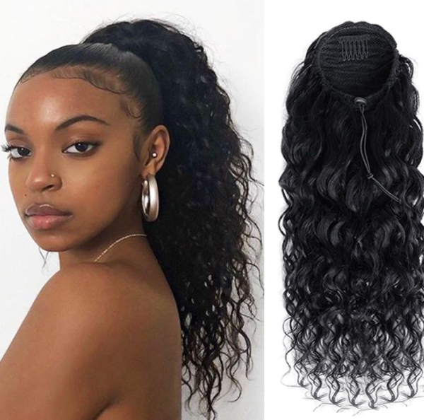24" Water Wave Ponytail Extension Brand New