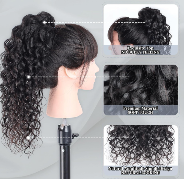 24" Water Wave Ponytail Extension Brand New