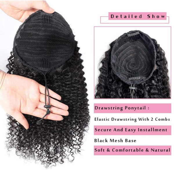 Kinky Curly Ponytail Extension