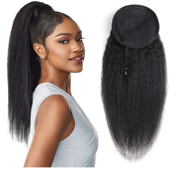 Kinky Straight Ponytail Extensions